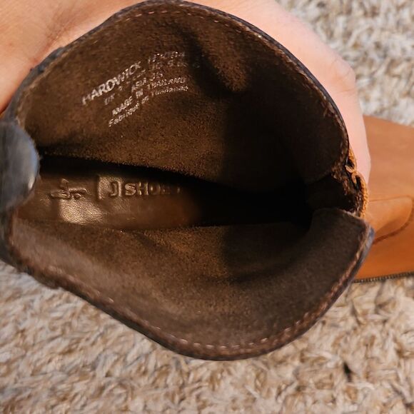 J Shoes Hardwick Ankle Boots Two-Tone Leather Stacked Heel EU 36 US 6 - Picture 11 of 12